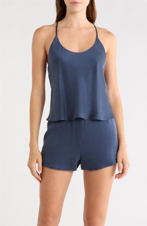 Washable Silk Short Pajamas
