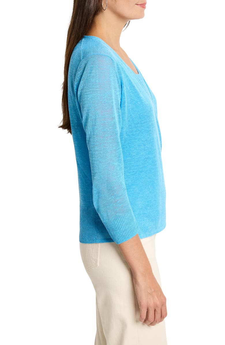NIC+ZOE 4-Way Linen Blend Convertible Cardigan, Alternate, color, 