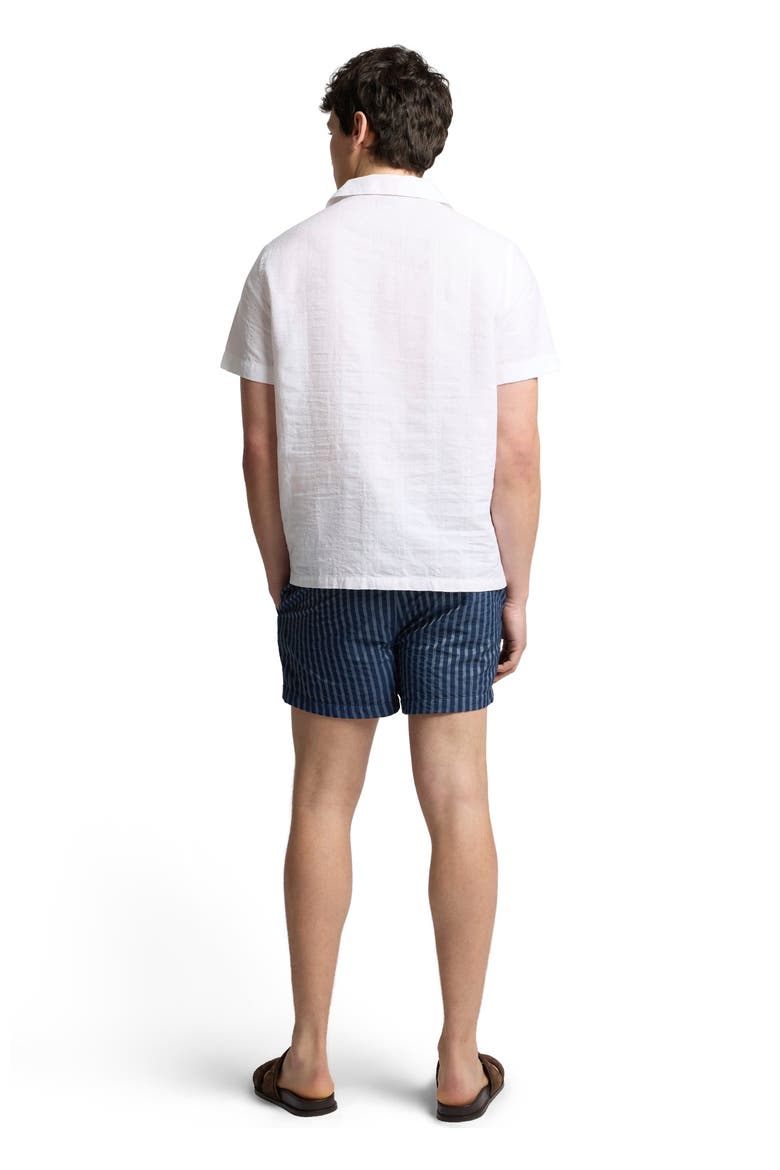 Cotton Linen Pop Over Polo Tee, Alternate, color, White