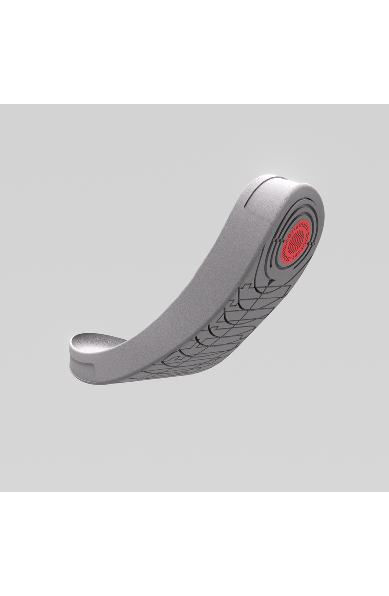 FitFlop Delicato Bow Soft Metallic-Leather Ballet Flats, Alternate, color, Platino