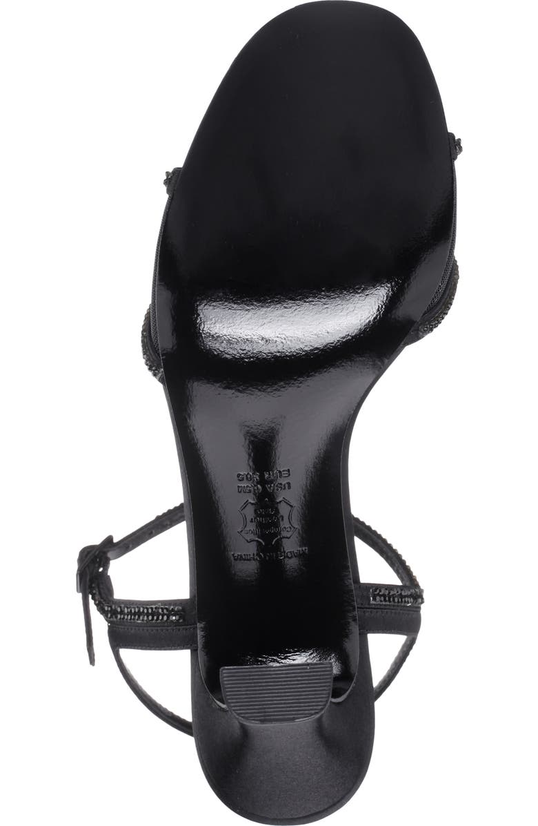 Nina Adela Ankle Strap Sandal, Alternate, color, Black