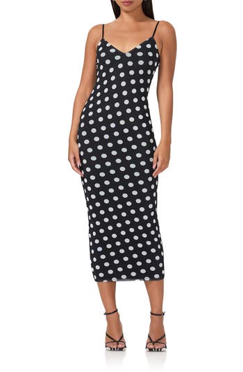 AFRM AFRM AMINA MESH MIDI SLIPDRESS