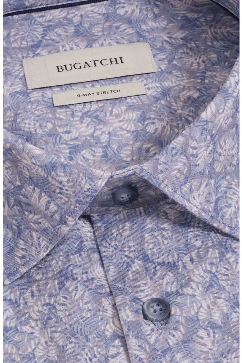 Miles OoohCotton® Print Short Sleeve Button-Up Shirt, Alternate, color, SLATE