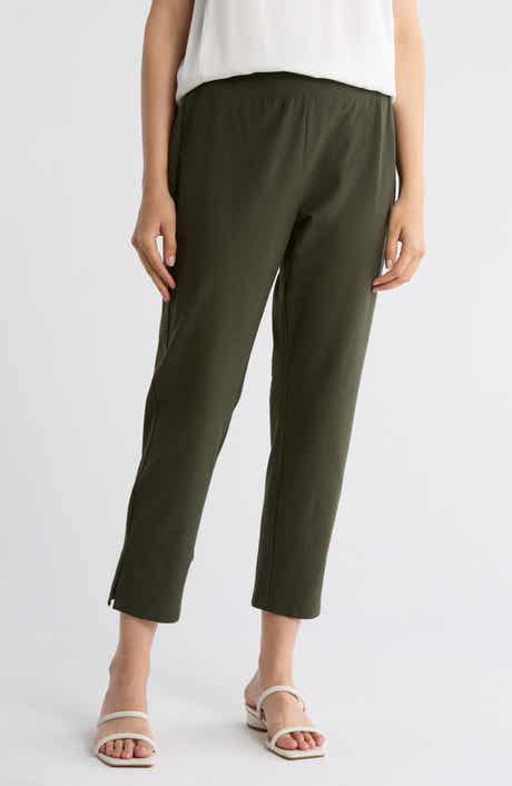 Eileen Fisher High Waist Crop Slim Pants