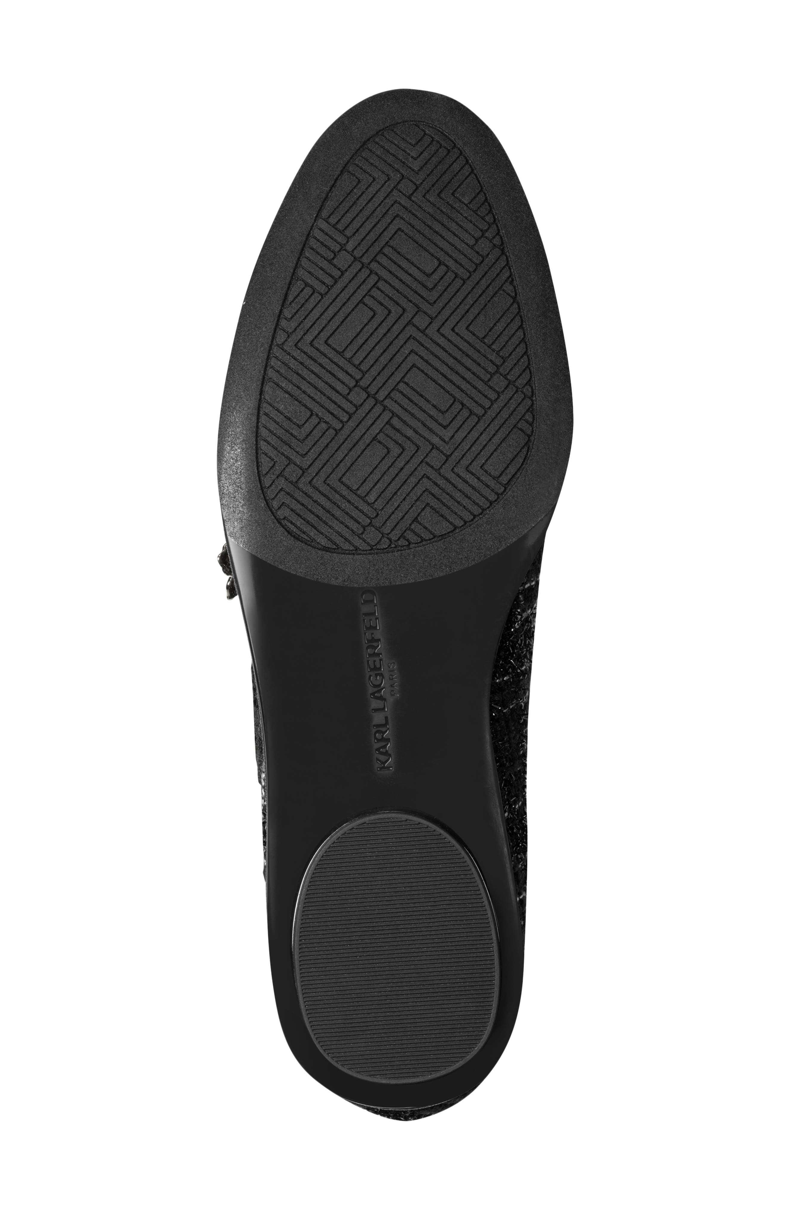 KARL LAGERFELD PARIS Vadelle Tweed Ballet Flat, Alternate, color, 
