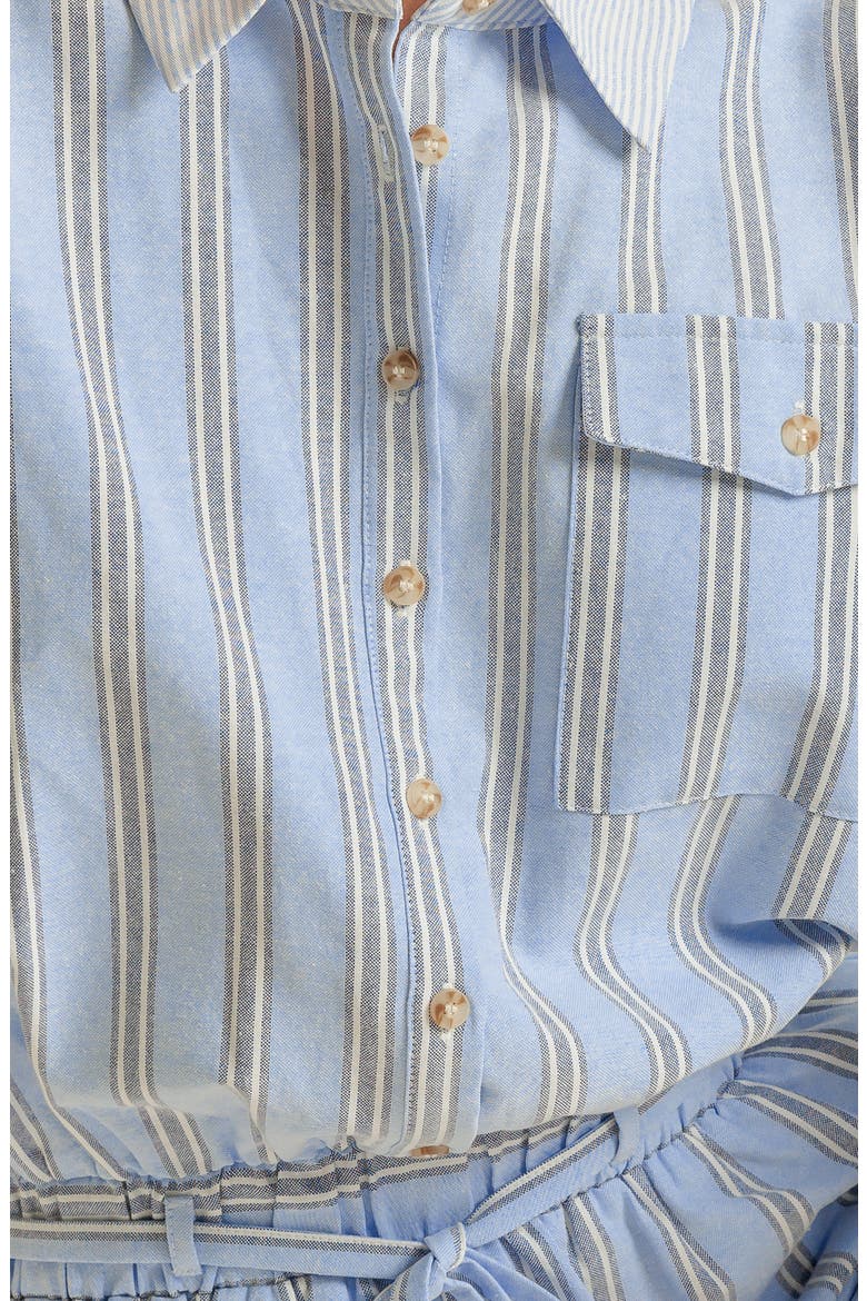 Stripe Long Sleeve Romper, Alternate, color, BLUE MULTI