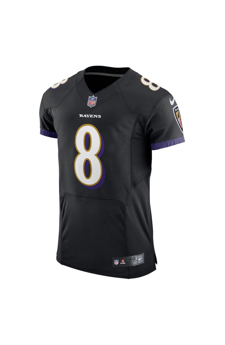Nike Men's Nike Lamar Jackson Black Baltimore Ravens Alternate Vapor Elite Player Jersey, Alternate, color,