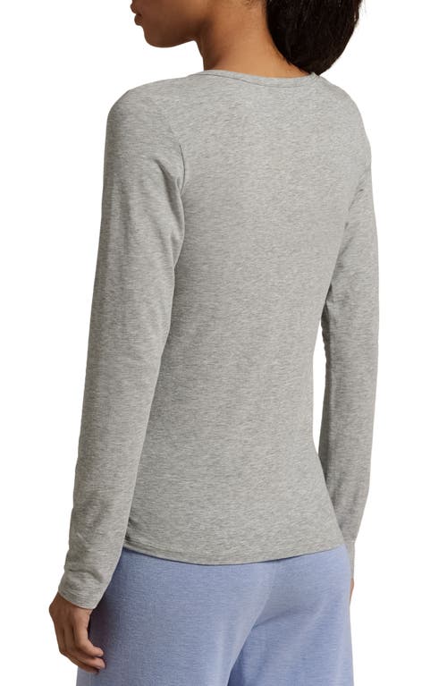 Polo Ralph Lauren Baselayer Stretch Cotton T-shirt In Gray
