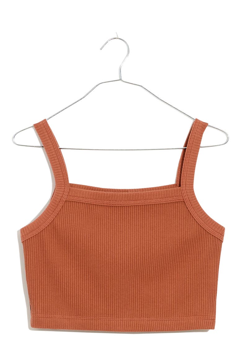 Super Rib Crop Tank, Alternate, color, WARM UMBER