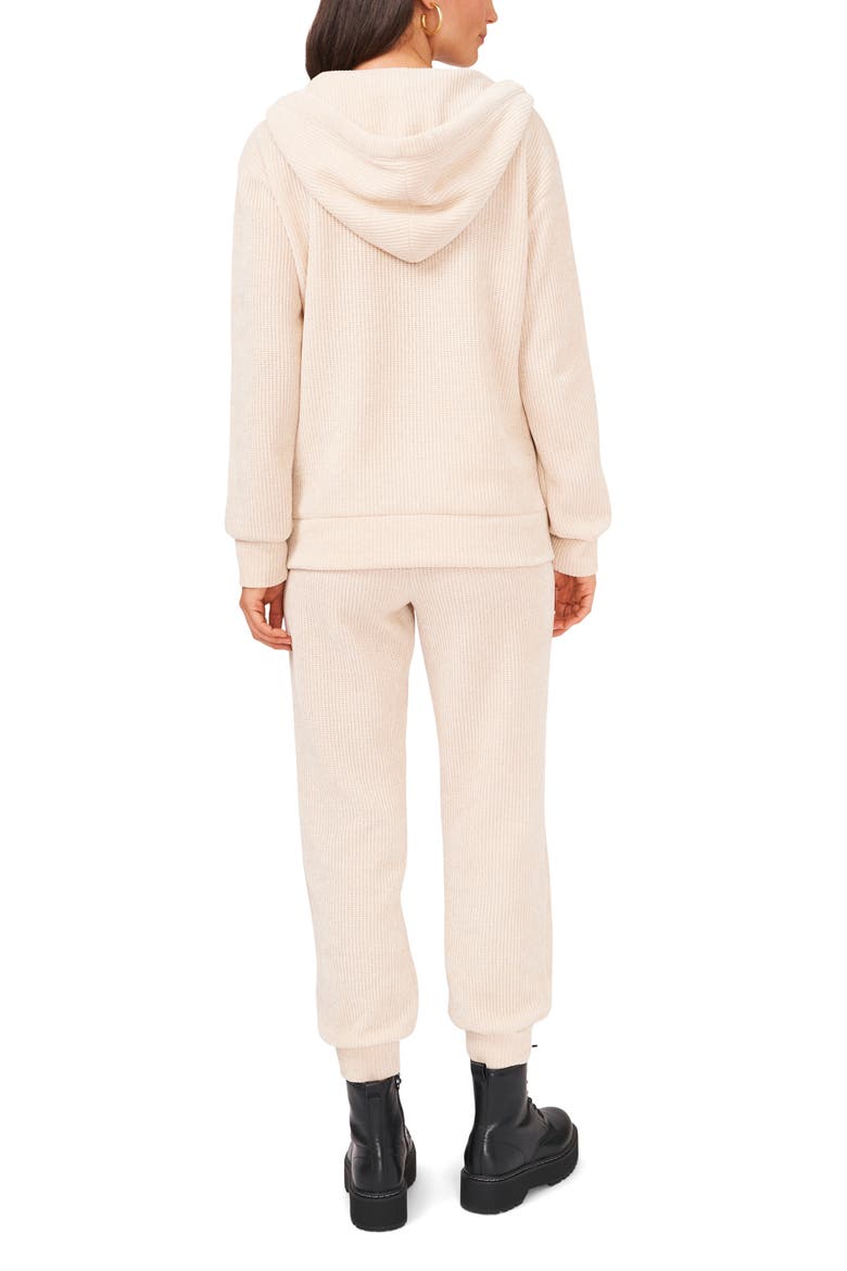 Tassel Tie Pocketed Waffle Knit Joggers, Alternate, color, SOFT ECRU