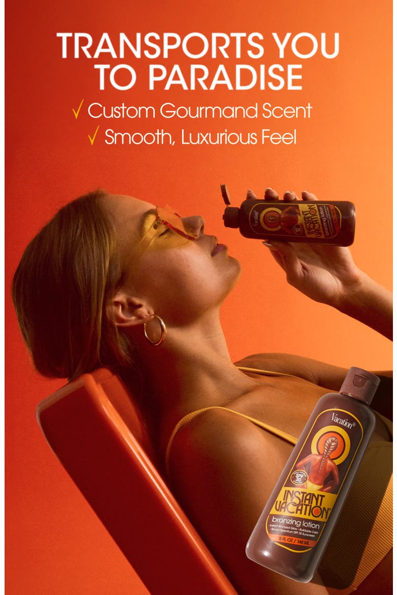 Instant Vacation Bronzing Lotion SPF 30 Body Sunscreen, Alternate, color, NO COLOR