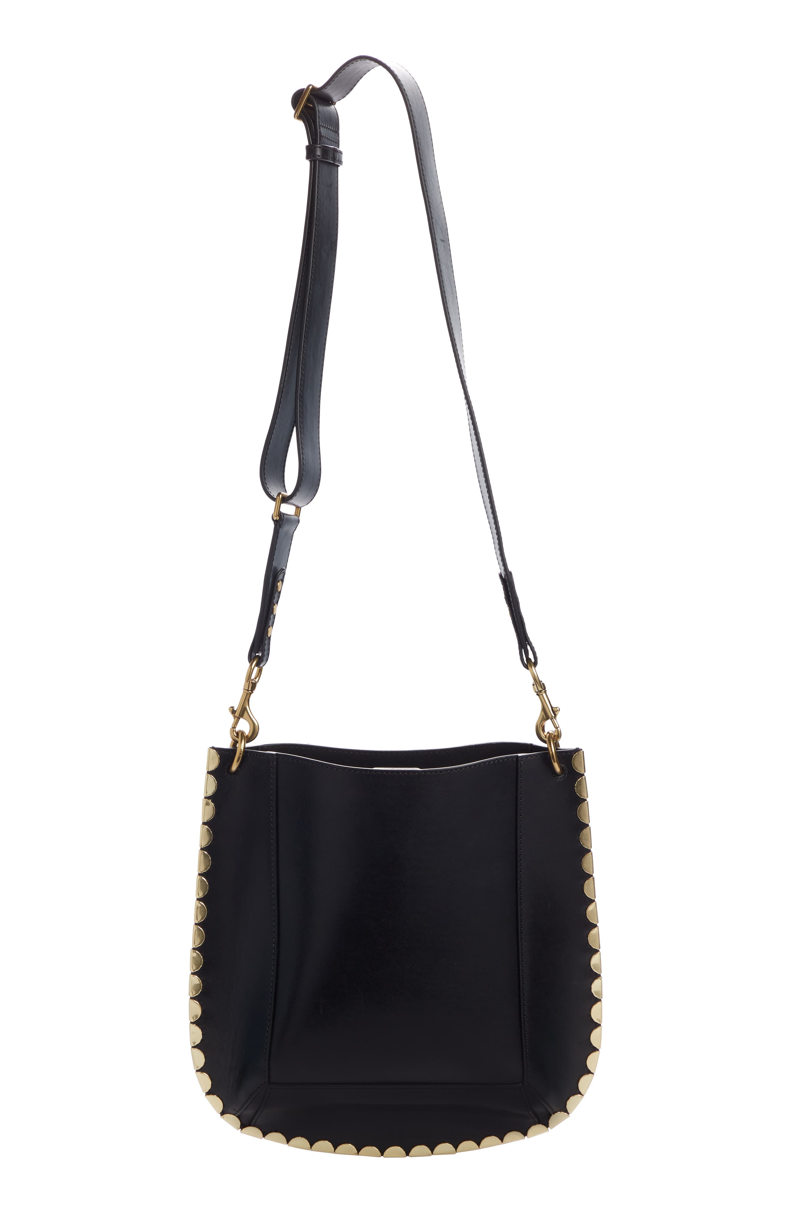 Isabel Marant Oskan Leather Hobo, Alternate, color, 