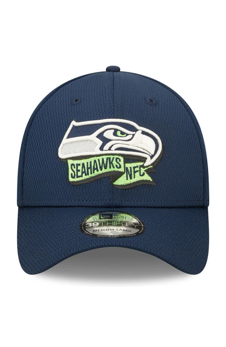 New Era Men's New Era College Navy Seattle Seahawks 2022 Sideline 39THIRTY Coaches Flex Hat, Alternate, color,