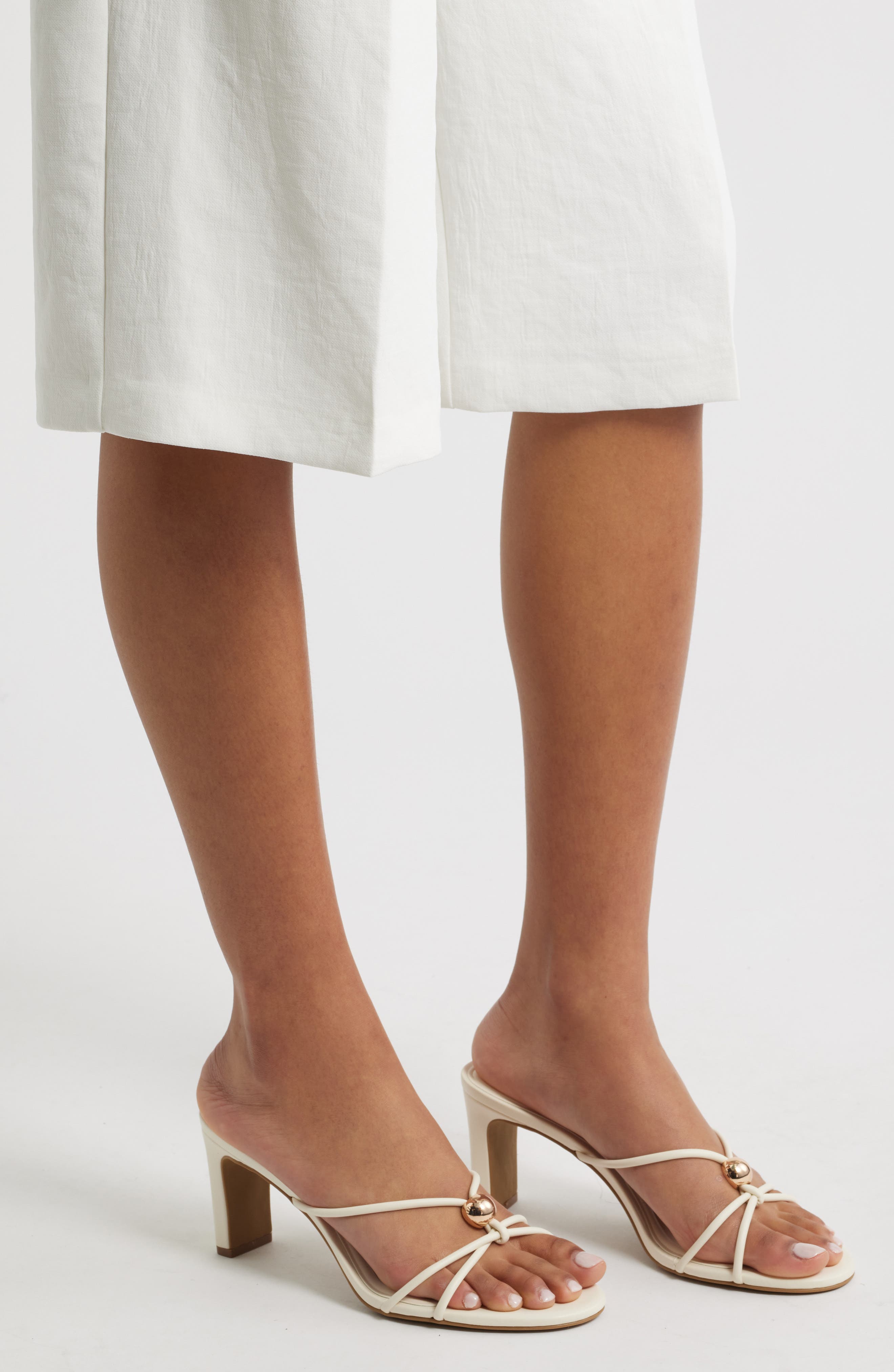 Prisma Slide Sandal, Alternate, color, IVORY EGRET