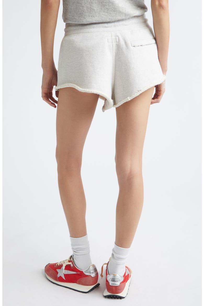 Distressed Cotton Sweat Shorts, Alternate, color, VINTAGE GRAY MELANGE