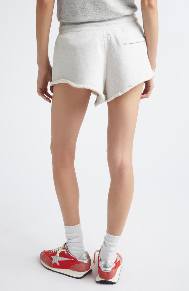Golden Goose Distressed Cotton Sweat Shorts, Alternate, color, Vintage Gray Melange