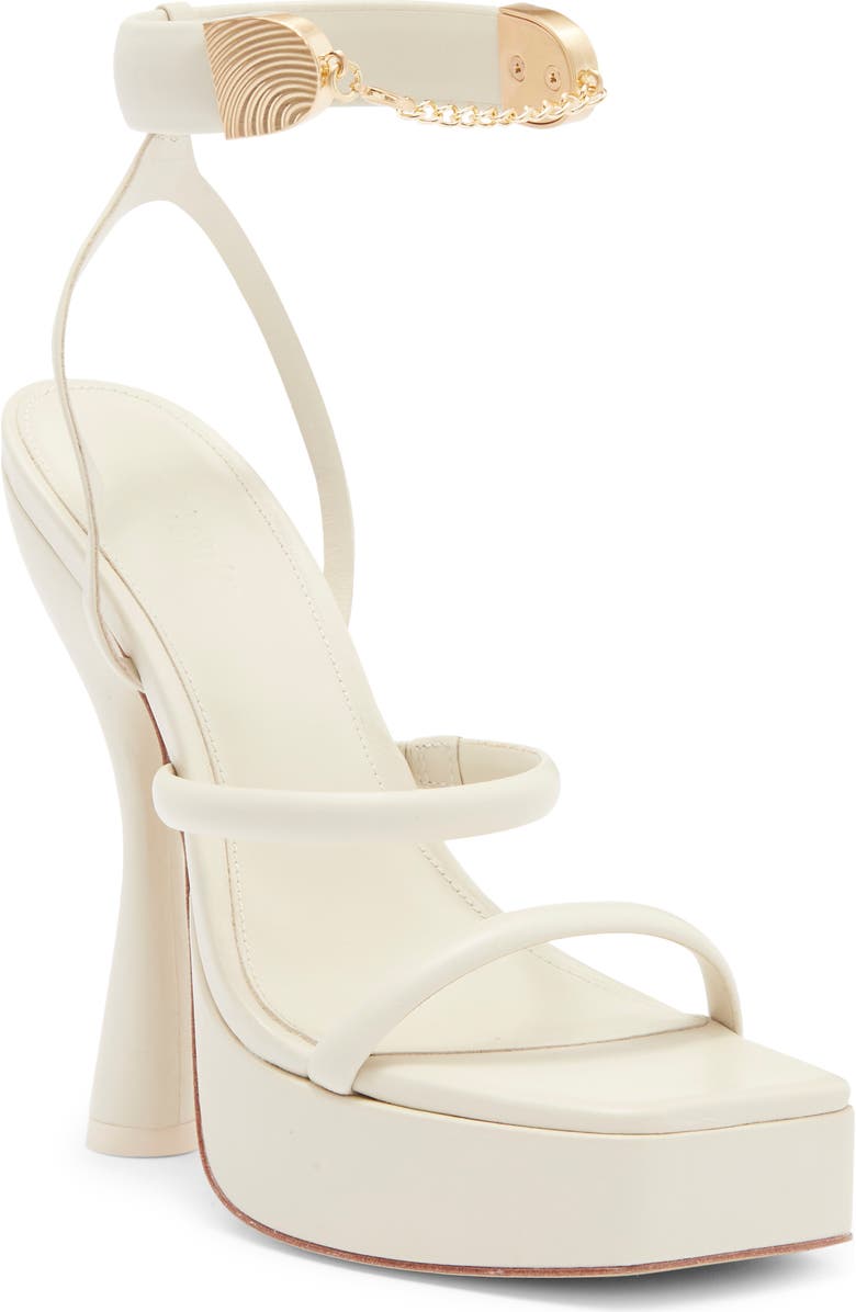Cult Gaia Elodie Platform Sandal, Main, color, Off White