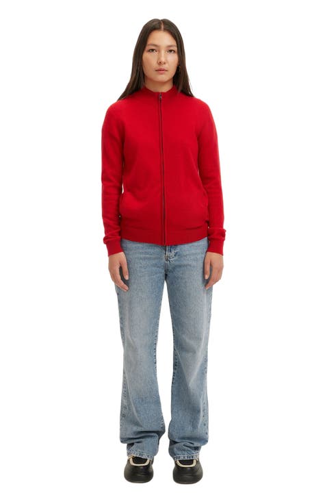Essential Cashmere Full-Zip Cardigan