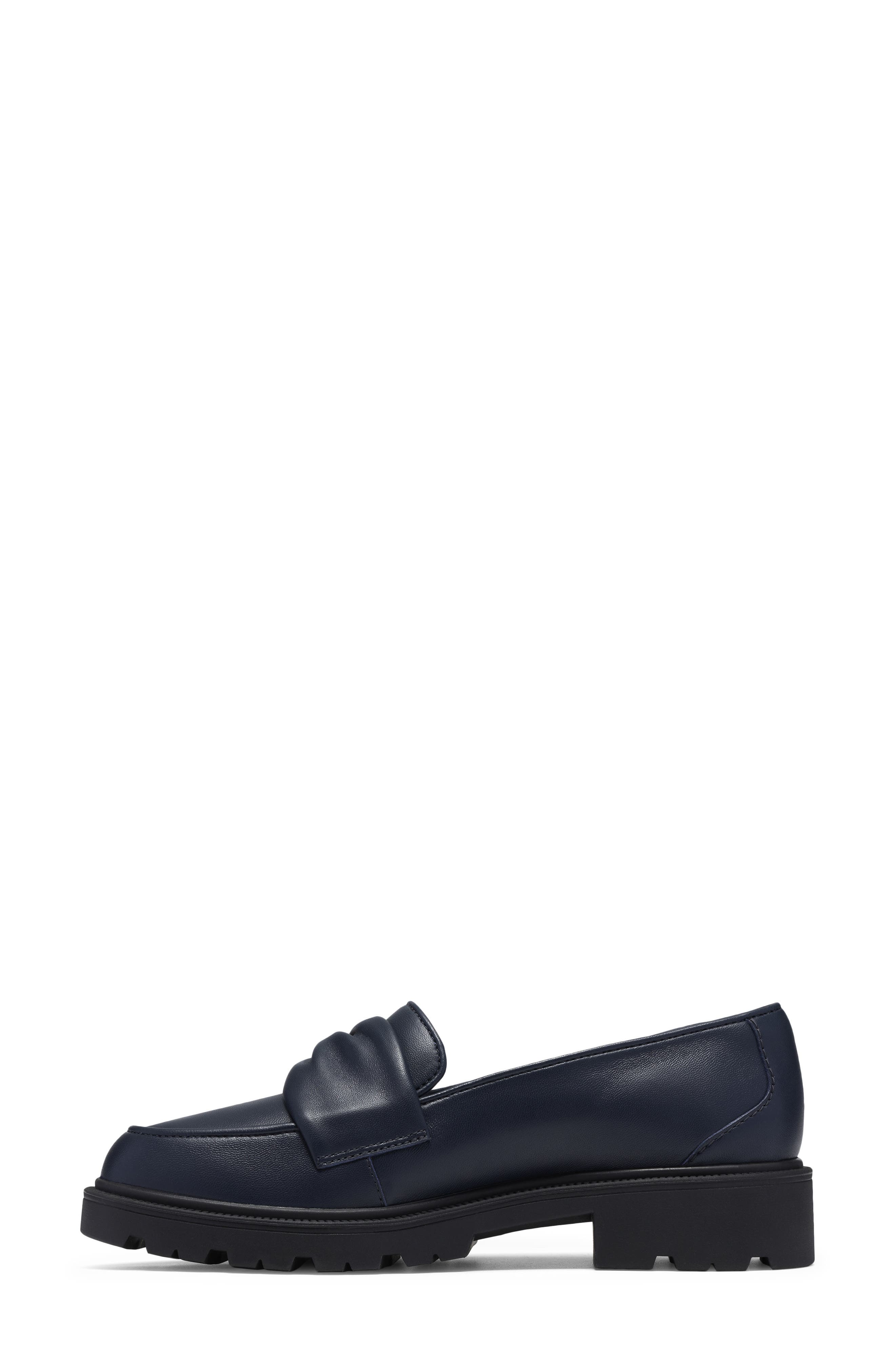 Edge Loafer, Alternate, color, NAVY LEATHER