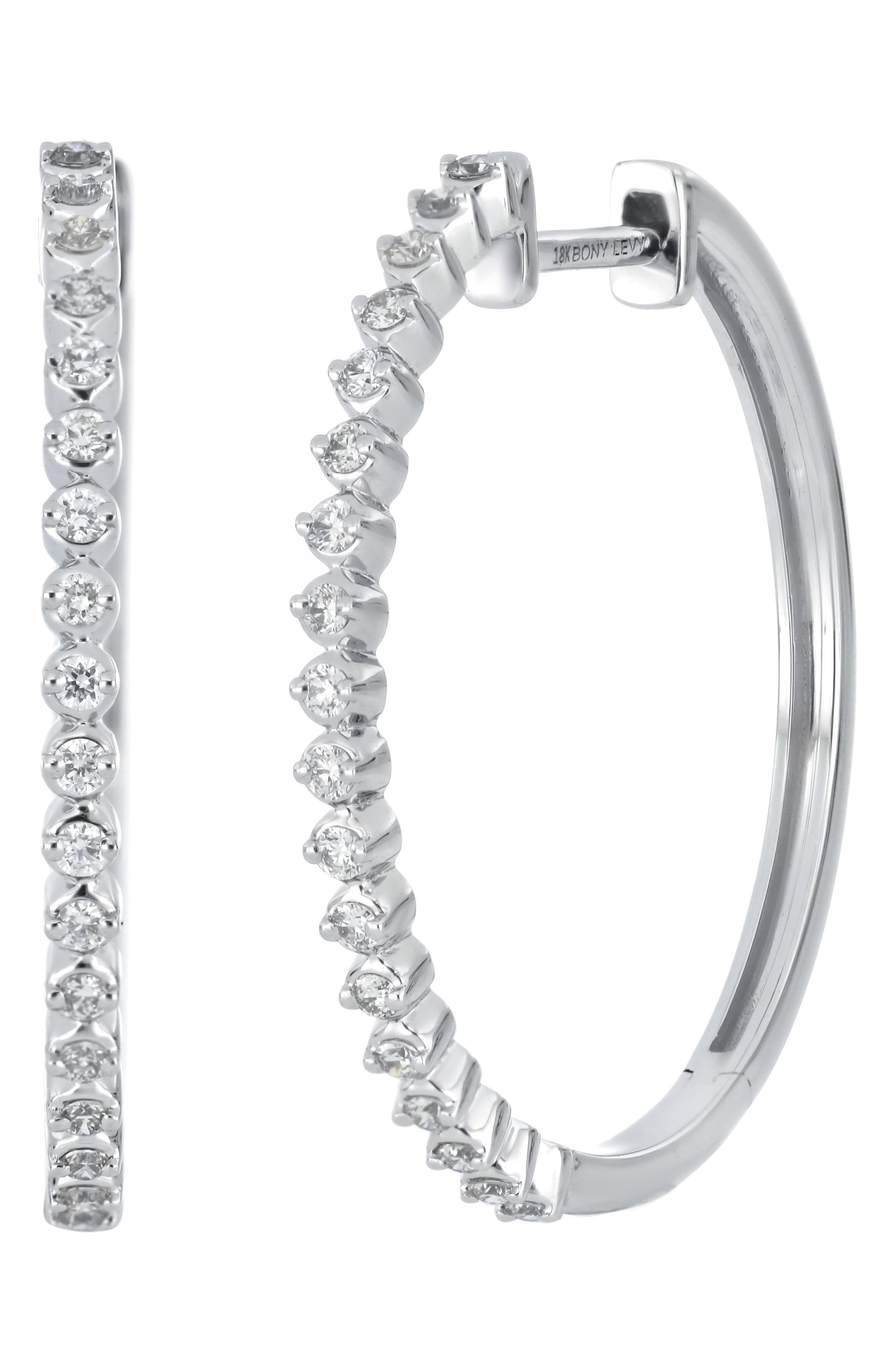 Bony Levy Liora Diamond Hoop Earrings