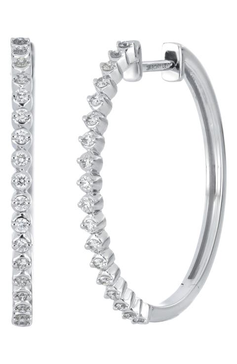 Liora Diamond Hoop Earrings