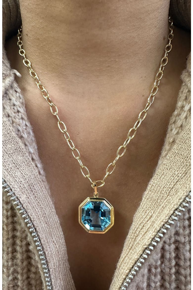 Manhattan Pendant Necklace, Alternate, color, PALE BLUE