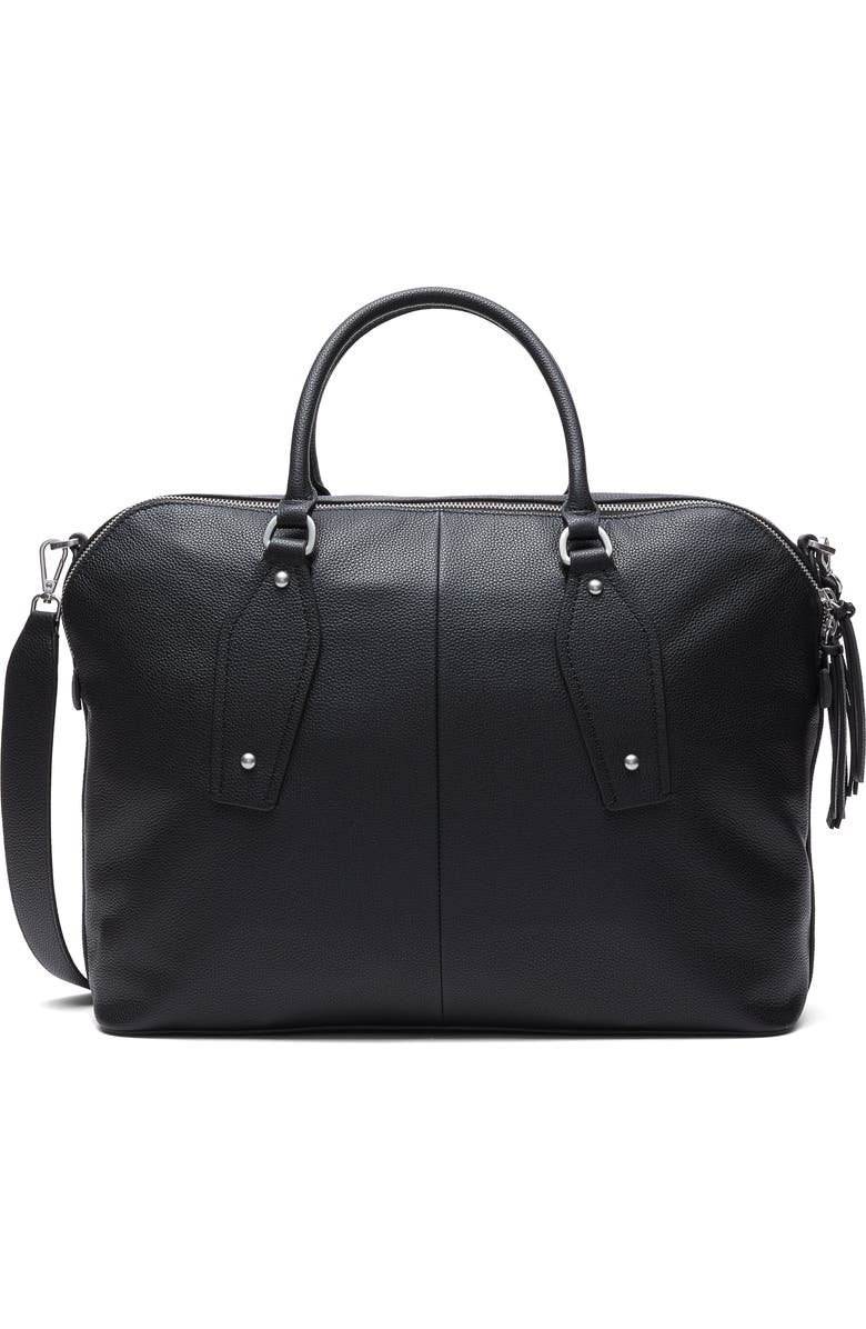 rag & bone Large Gramercy Leather Satchel, Main, color, Black