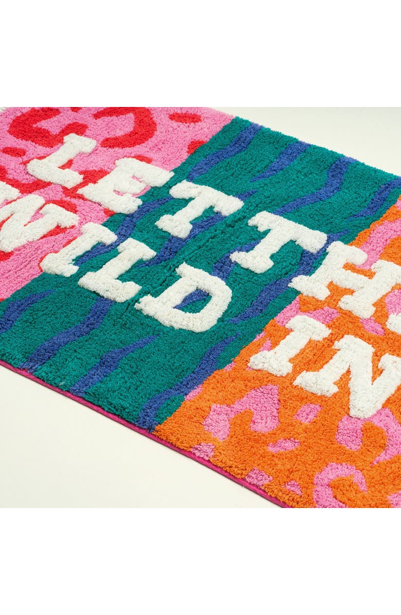 Zsa Zsa Zsu Punjab Tasseled 100% Cotton Bath Mat 24X35 In Wild, Alternate, color, Red