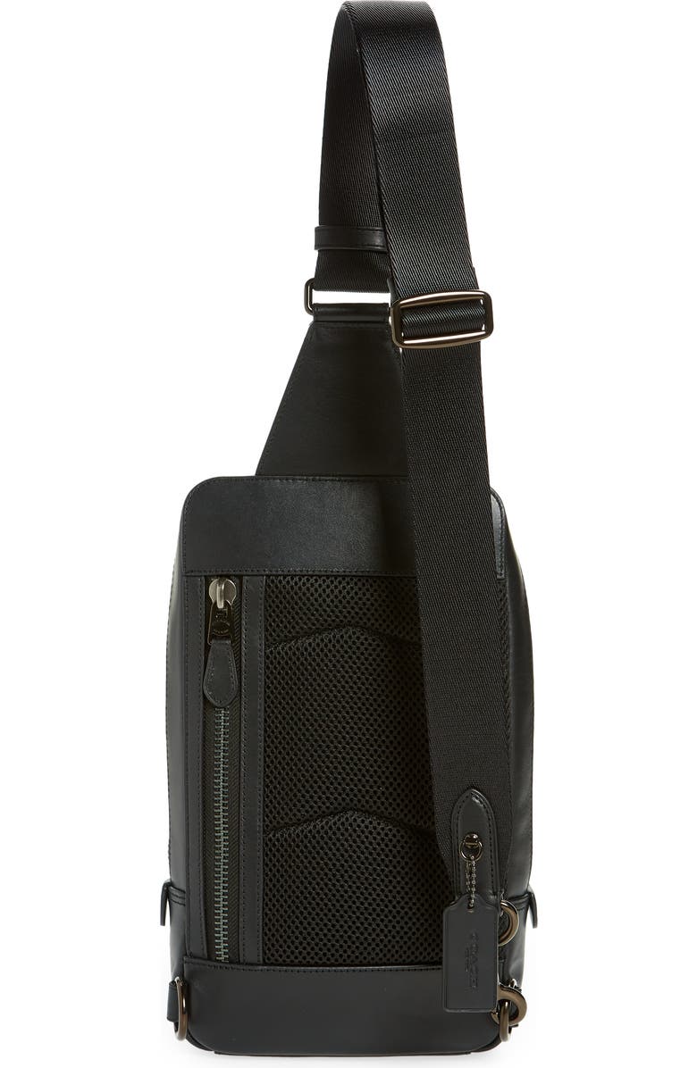 COACH Signature Gotham Leather Sling Pack, Alternate, color,