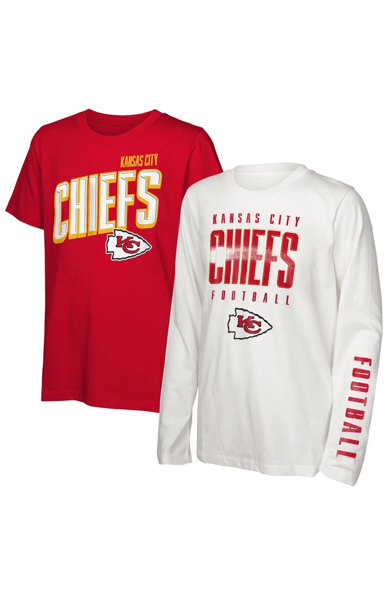 Outerstuff Preschool Outerstuff Kansas City Chiefs The Mix Combo T-Shirt Set, Main, color, Red