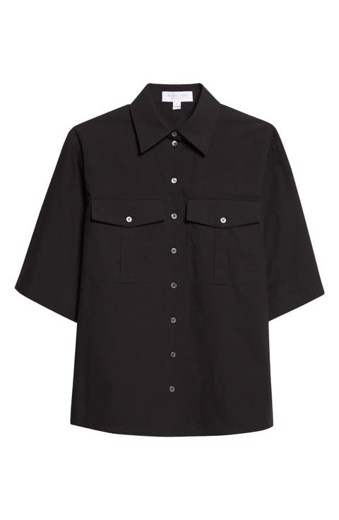 Safari Washed Cotton Poplin Camp Shirt