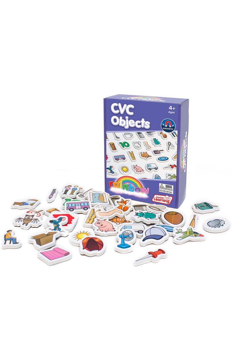 Junior Learning Rainbow Cvc Objects Magnetic Foam Set, Main, color, Multicolored
