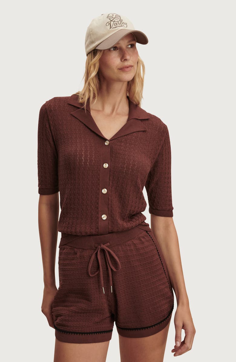 Varley Morden Knit Shorts, Alternate, color, Ironwood
