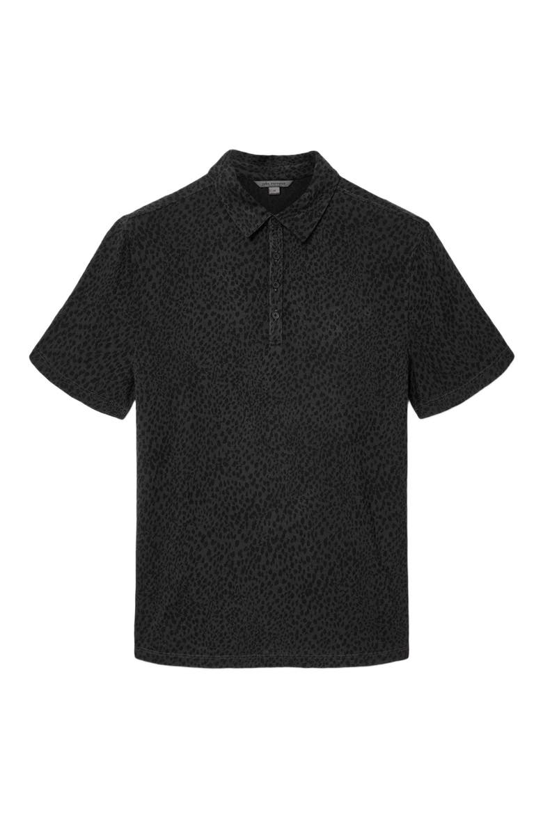 Marcel Distorted Dot Jacquard Polo, Alternate, color, CHARCOAL