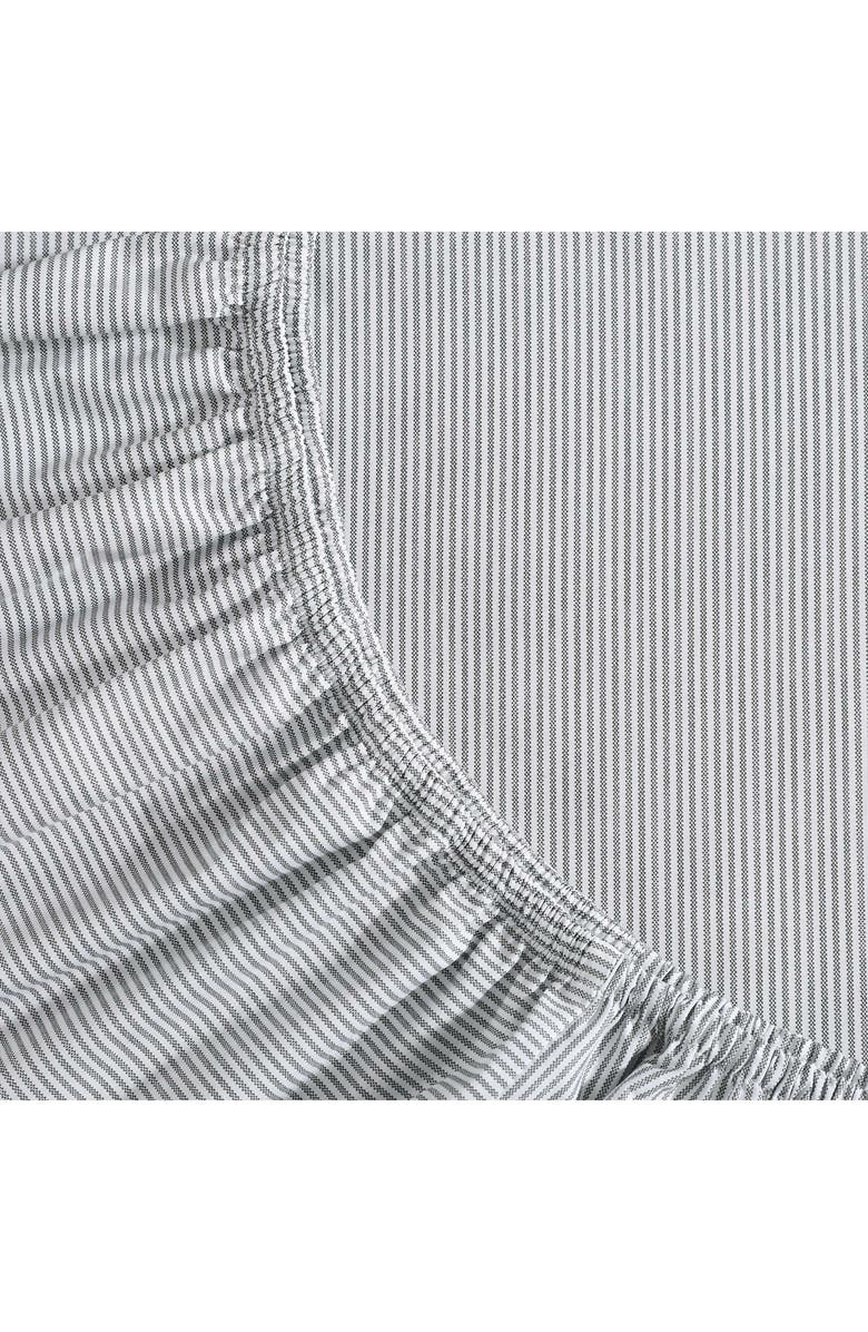 Tommy Hilfiger Ithaca Stripe Cotton Percale Sheet Set, Alternate, color, White/ Dark Green