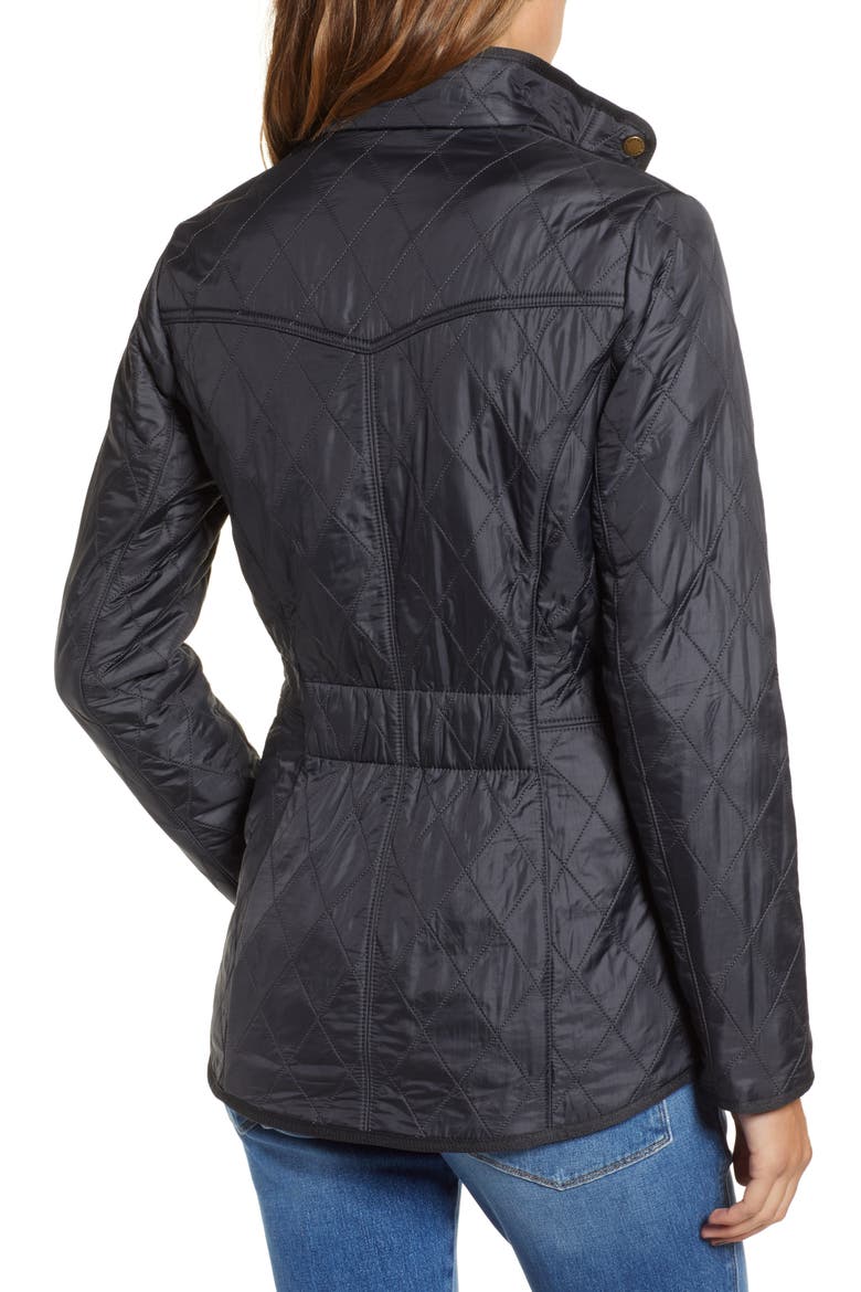 Cavalry Fleece Lined Quilted Jacket, Alternate, color, NAVY