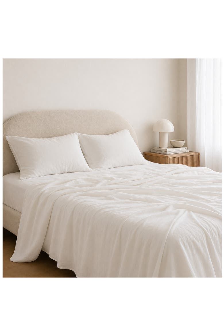 Sundaze Airy Tencel® Lyocell & Cotton Sheet Set, Alternate, color, WHITE