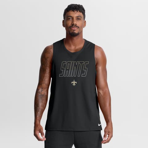 Men's Nike Black New Orleans Saints Kickoff Miler Dri-FIT Tank​ Top