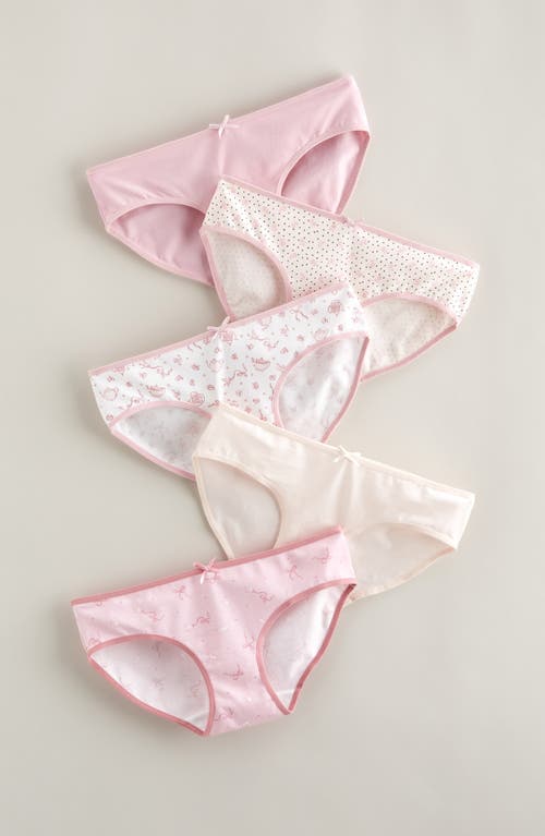 Nordstrom Kids' Assorted 5-pack Hipster Briefs In Multi
