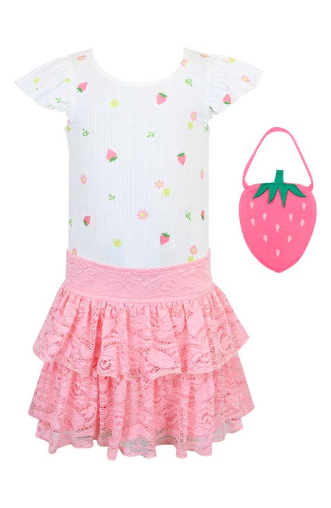 Kids' Strawberry Dress & Handbag Set (Toddler & Little Kid)