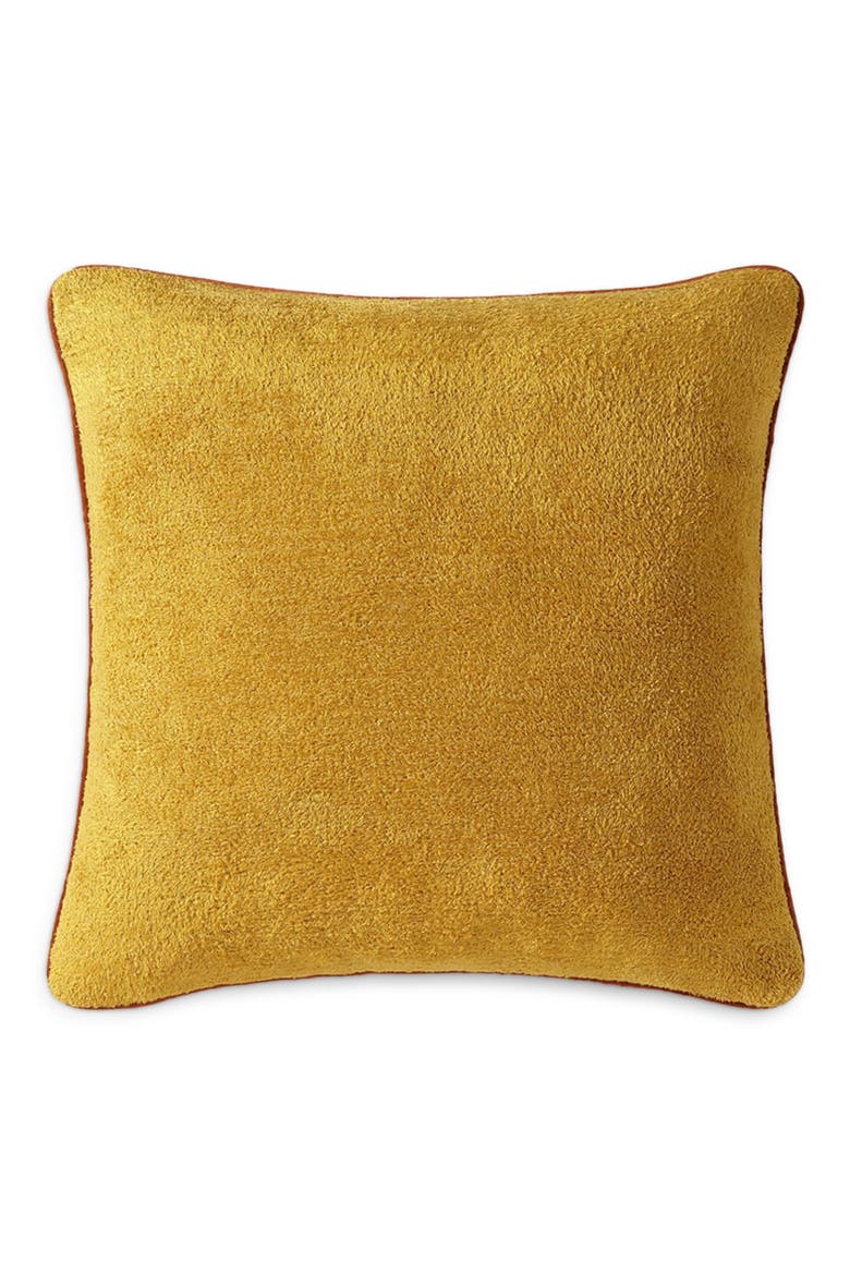 Cloud Silque Throw Pillow with Piping, Main, color, OLIVE / FIG