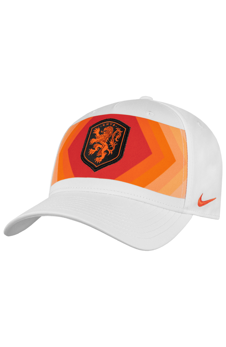 Nike Men's Nike  Orange Netherlands National Team Rise A-Frame Adjustable Hat, Main, color, White