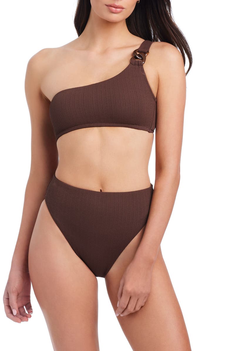 Sanctuary One-Shoulder Bikini Top, Alternate, color, 