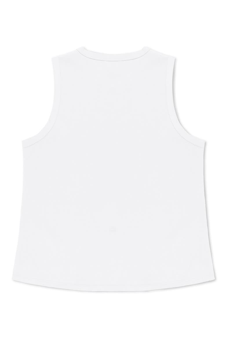 Butterfly Cotton Jersey Tank, Alternate, color, White