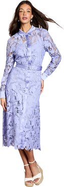 Coast Lace Shirt Long Sleeve Dress