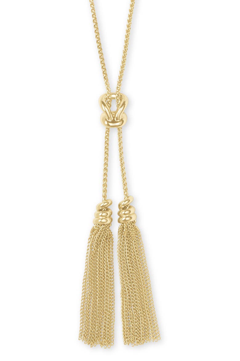 Tassel Bolo Necklace, Alternate, color, GOLD