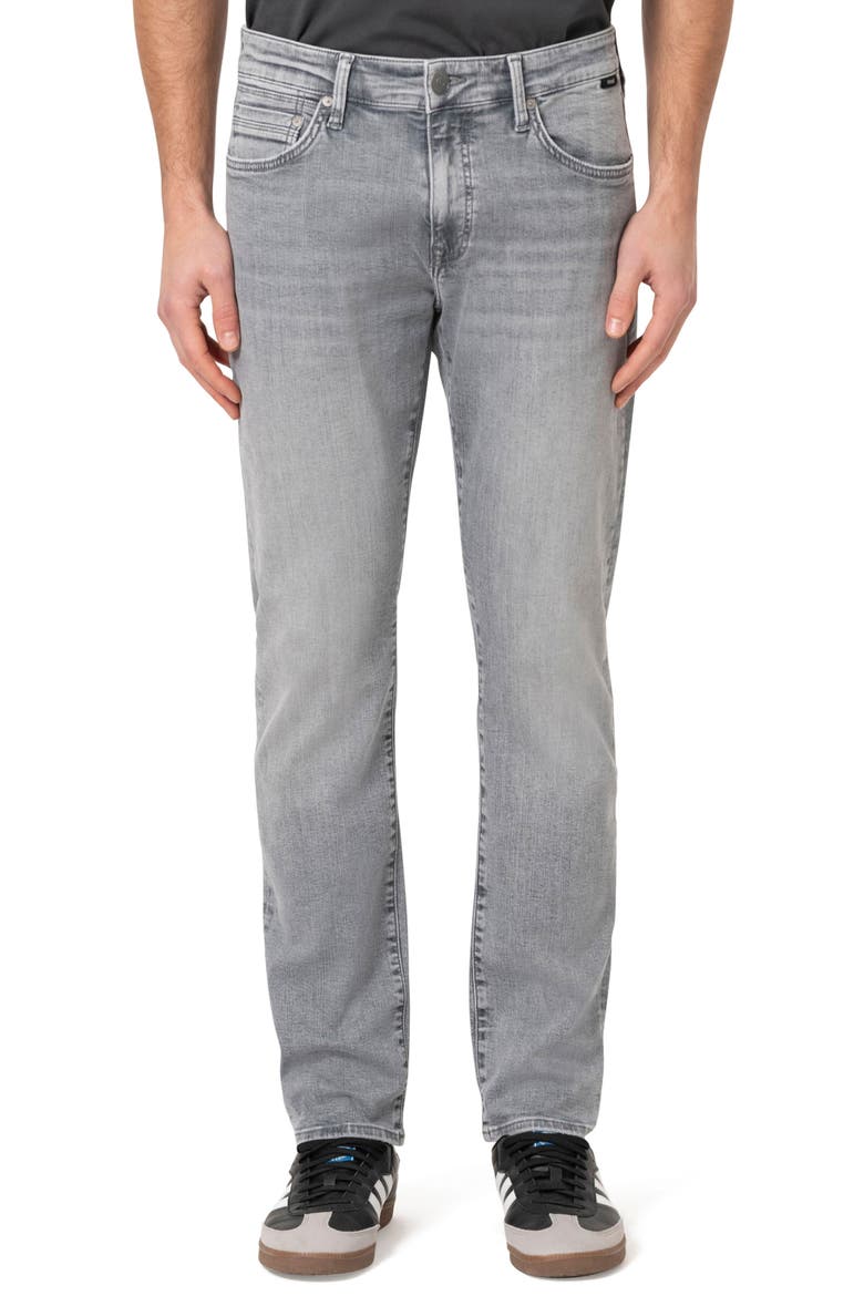 Jake Slim Fit Jeans, Main, color, LIGHT GREY BRUSHED TUCS