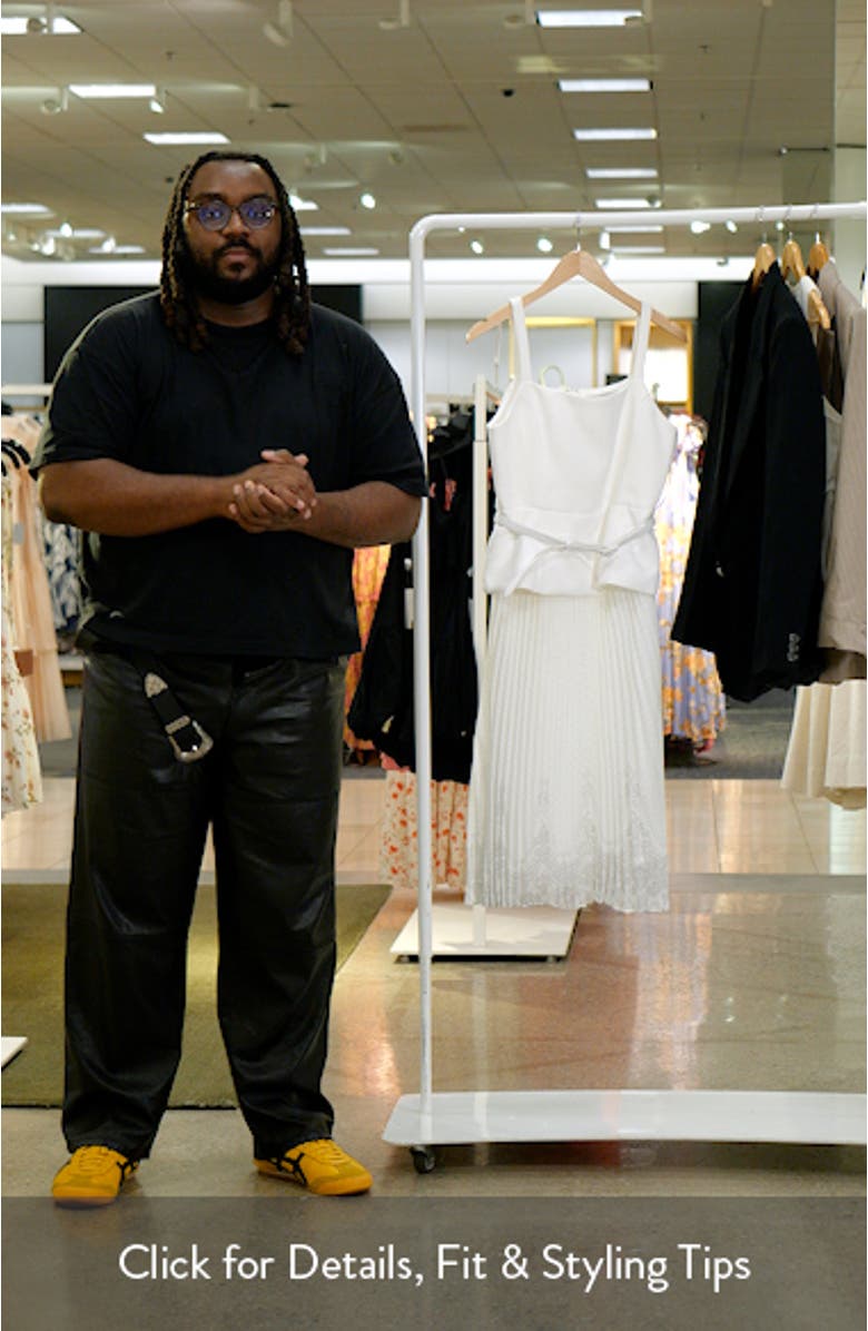 Mix Media Sleeveless Midi Dress, sales video thumbnail