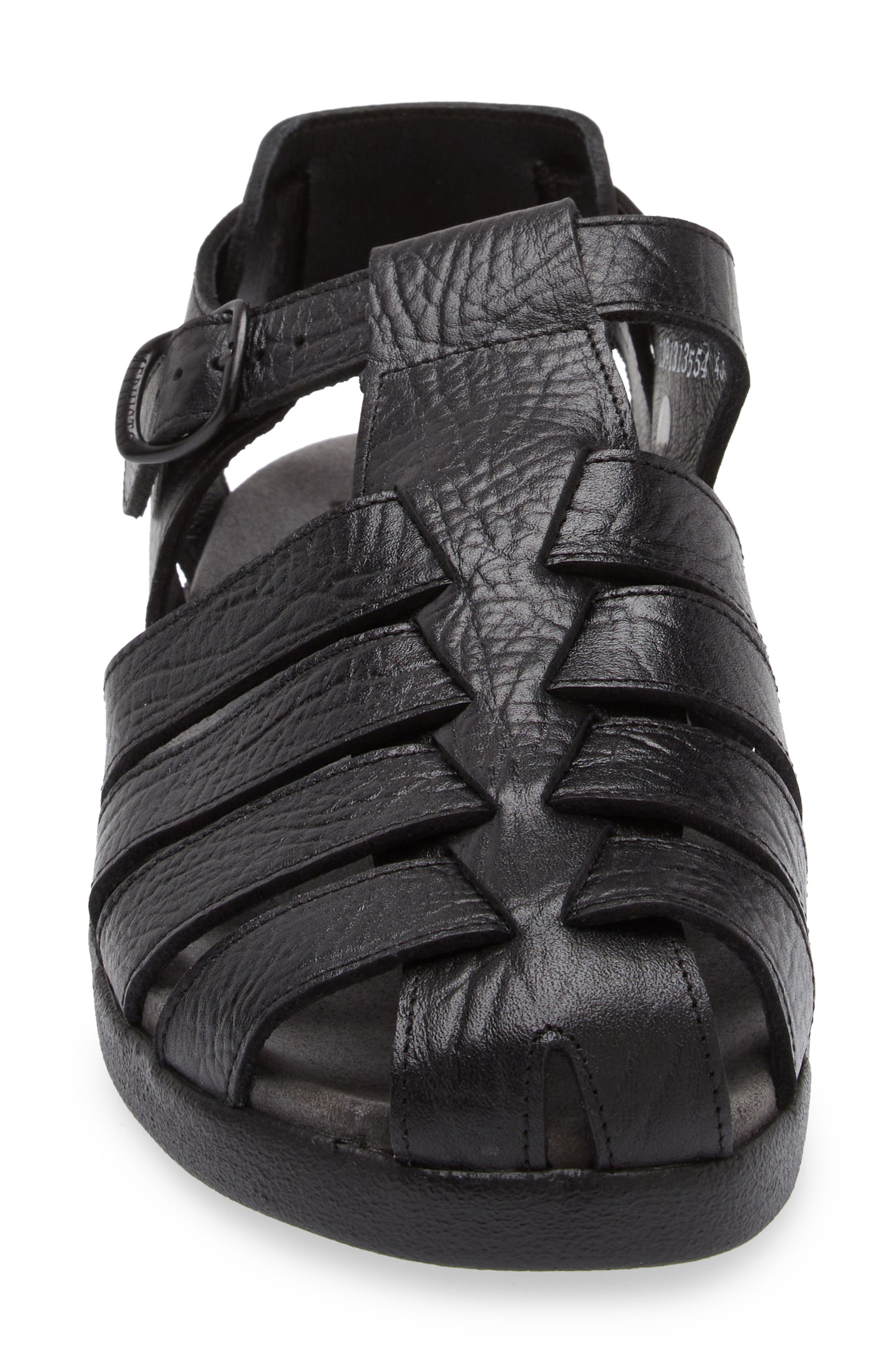 Mephisto Sam Fisherman Sandal, Alternate, color, Black