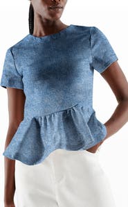 AS by DF Dominga Denim Top